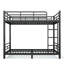 Convertible Metal Bunk Bed for Teens and Adults with Space-Saving Design-133401015