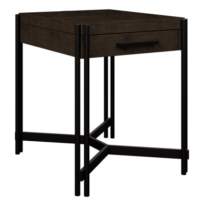 Dark Cocoa Chairside End Table