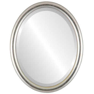 Rowles Wood Frame Oval Wall Mirror