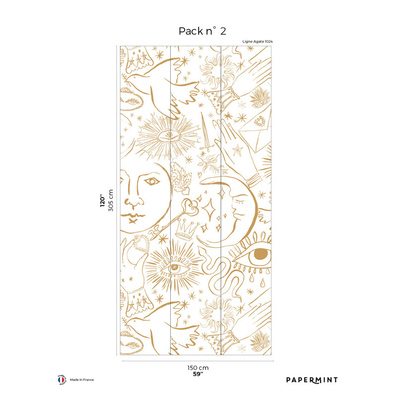 Pack mystique 2 Arehart, Emballage de deux, Doré