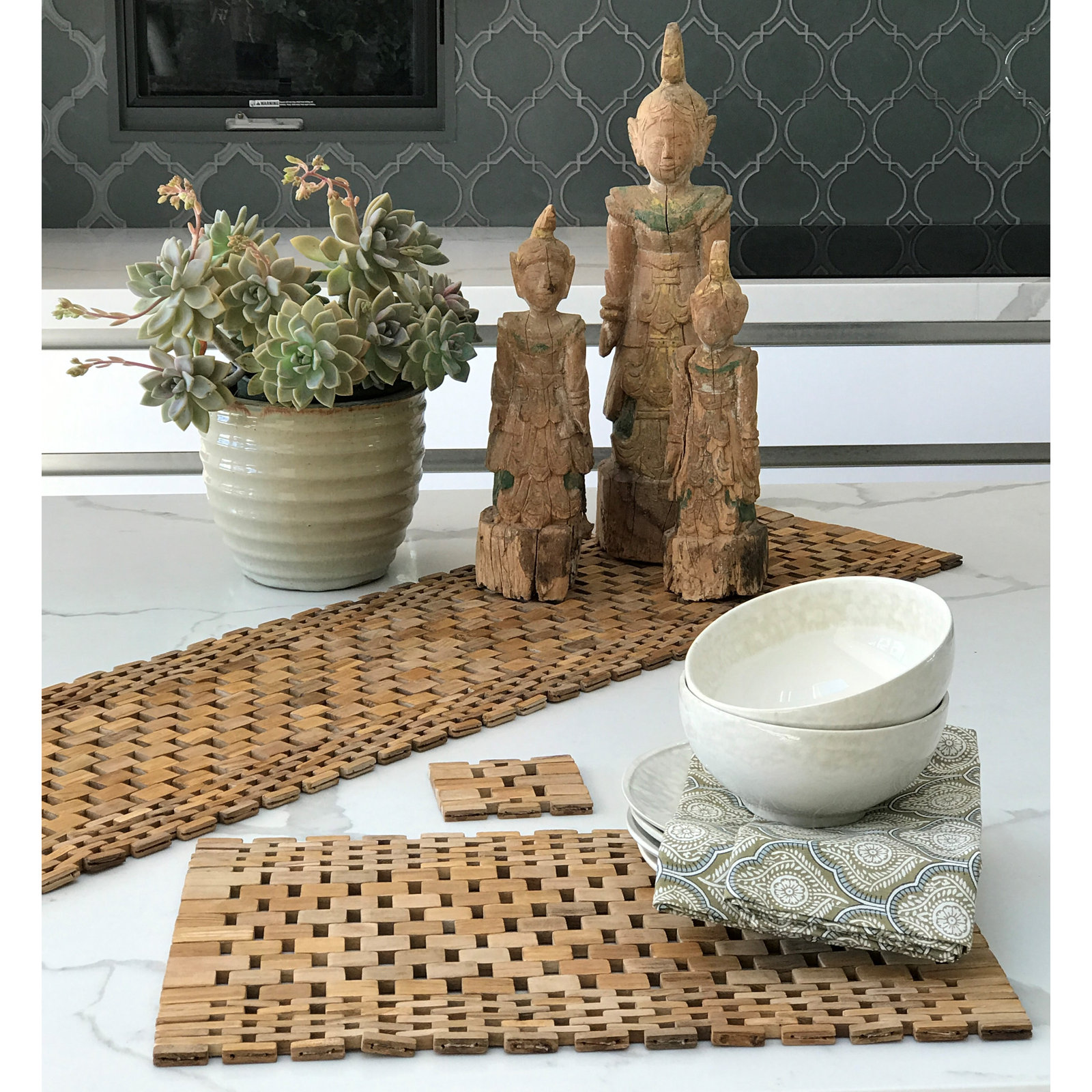 Solace Reversible Placemat, Teak
