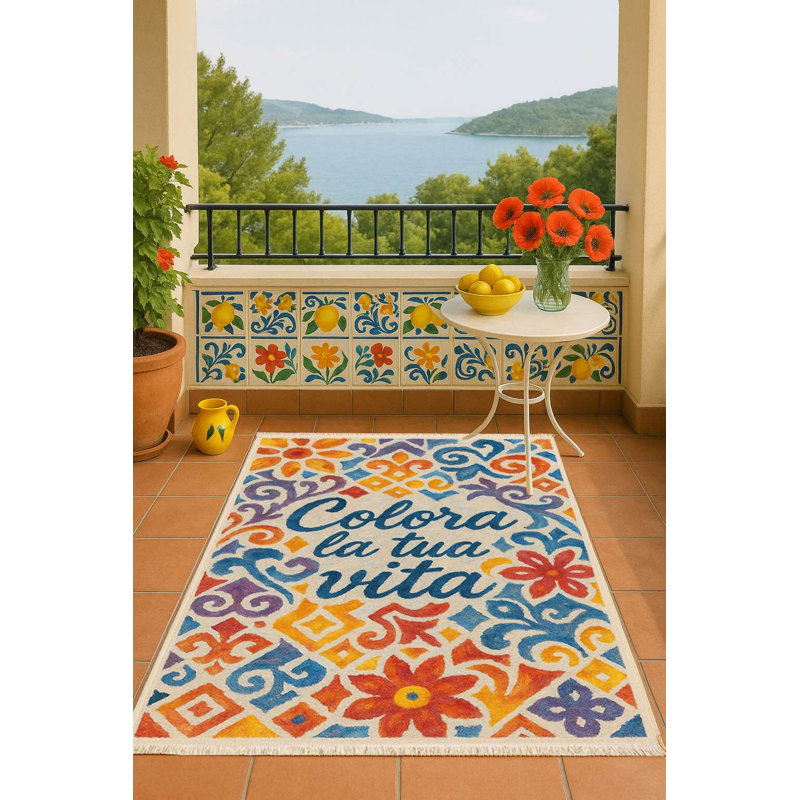 Chemin de table italien "Colora La Tua Vita"