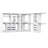 72-204 Inches Closet System With 10 Drawers And 10 Clothes Garment Racks-757619101