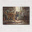  «Belge Malinois dans la cuisine» par Rich Monet, art mural en métal, 36 po x 24 po