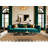 Washable Picket Fence Border Farm Area Rug-914259869