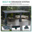 Pergola à persiennes Aurestead, pergola réglable en aluminium avec toits à persiennes indépendants, rideaux et moustiquaire-128975891-128975892