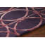 Tapis en laine mauve géométrique Fran-367002418