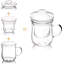 Tasse à thé avec infuseur et couvercle en verre transparent Ebern Designs 10 oz 300 ml