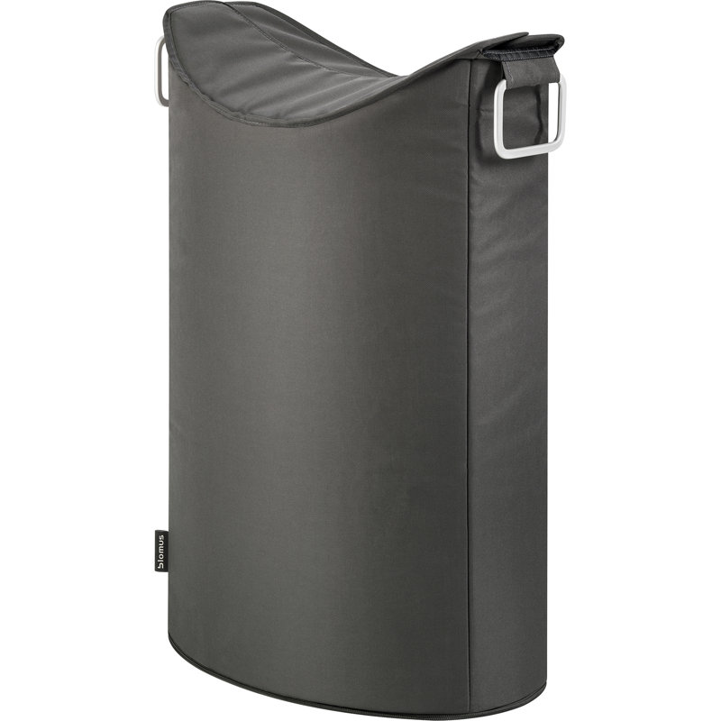 Frisco Anthrocite Collapsible Laundry Hamper with Overlapping Lid