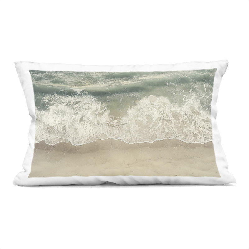 Coussin décoratif abstrait Abstract Wippling Waves, design par Lera