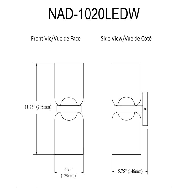 Korlan LED Wallchiere, Aged Brass