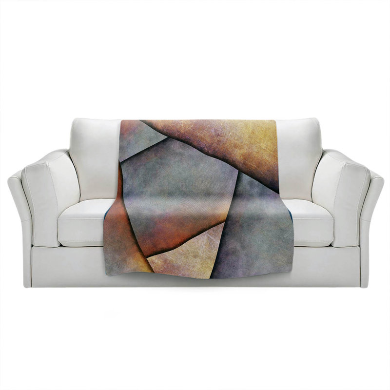 Hand Woven Throw Blanket, 51" W x 60" L
