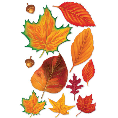 Ensemble 11 pièces découpées pour feuille de chute/thanksgiving