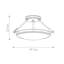 Rennick Glass Semi Flush Mount
