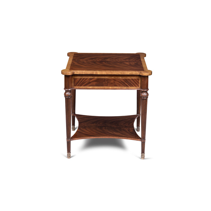 Scarborough House Solid Wood End Table, Mahogany