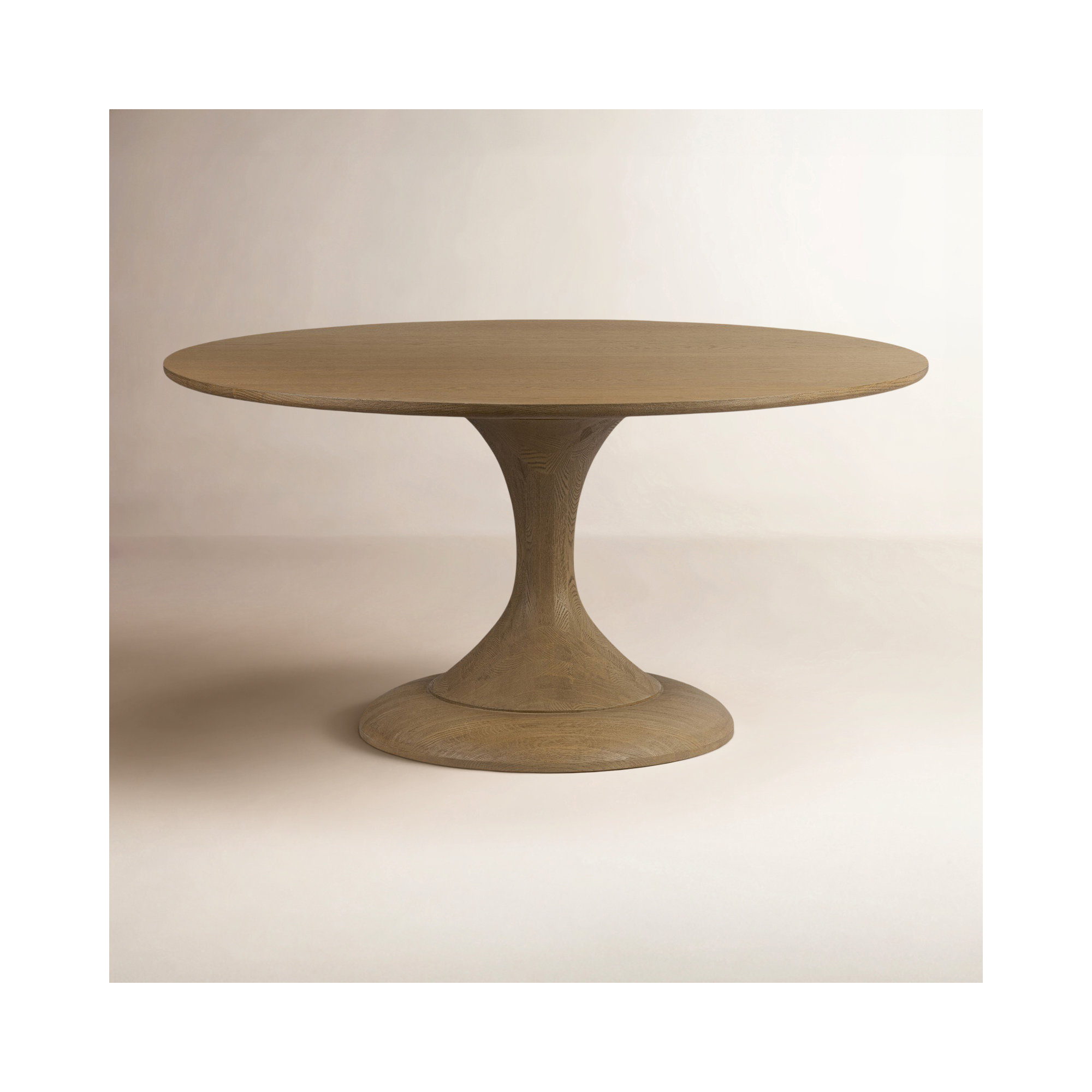 Eastman Dining Table -Light Weathered Oak, Light Weathered Oak, 30" H x 48" W x 48" D