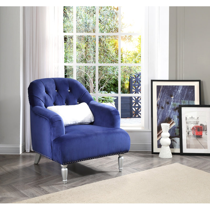 Charmant fauteuil bleu à une place