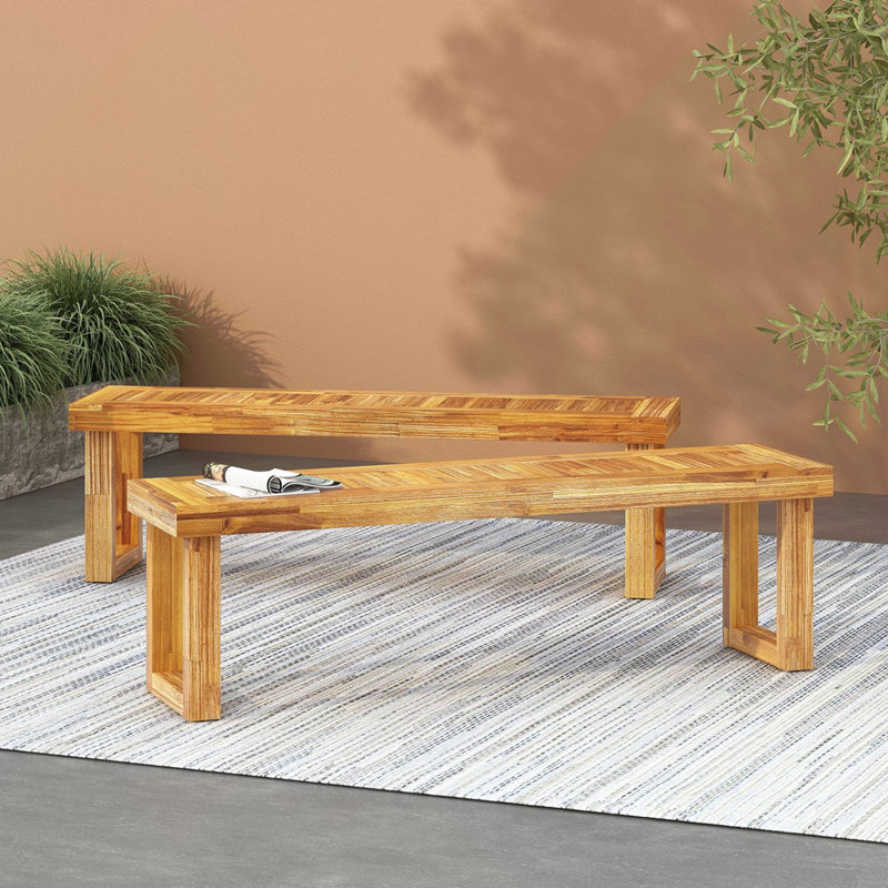 Ensemble de 2 bancs Nestor, naturel