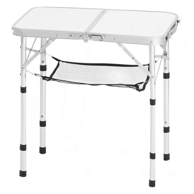 2Ft Folding Portable Camping Table Aluminum Outdoor Table Adjustable Height
