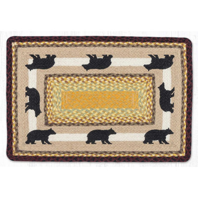  PP-395 Cabin Bear 2 Oblong Patch 20 po x 30 po