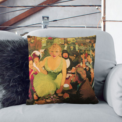Interior Of The Bruant Square Throw Cushion