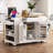 Fluted Kitchen Island With Trash Can Storage, Power Outlet, And Rolling Wheels For Enhanced Mobility And Organization-721828037