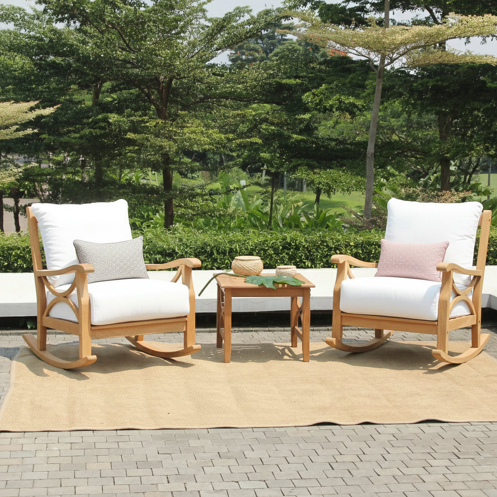 Brunswick Teak Patio Rocking Chair