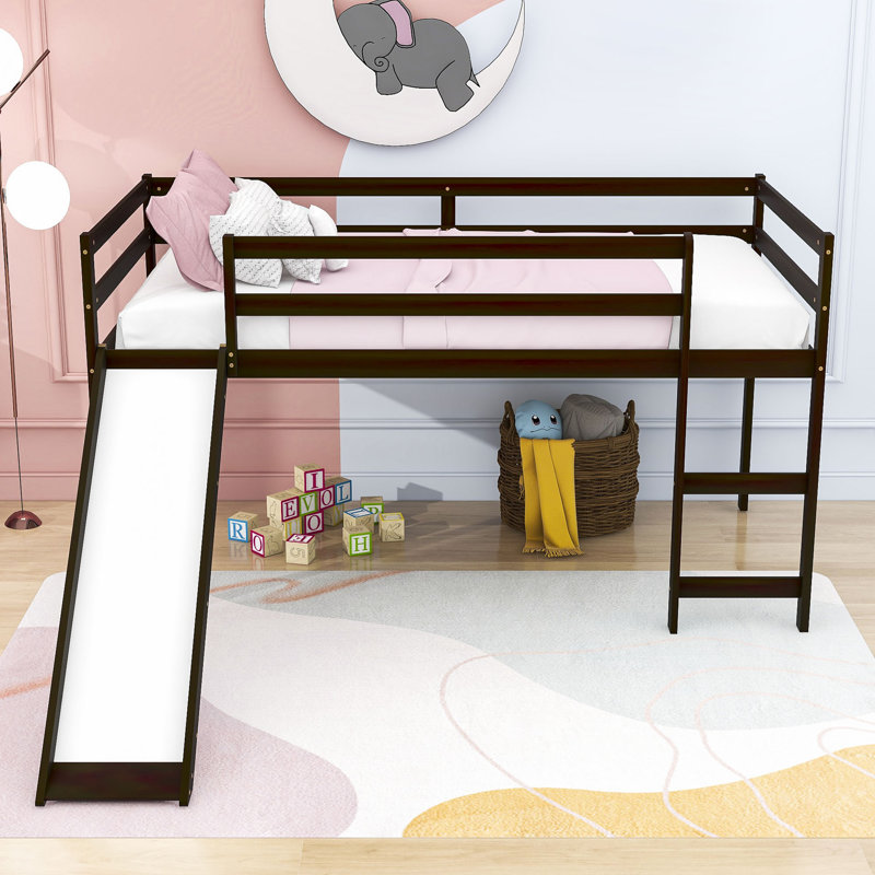 Kisner Kids Twin Loft Bed, Espresso