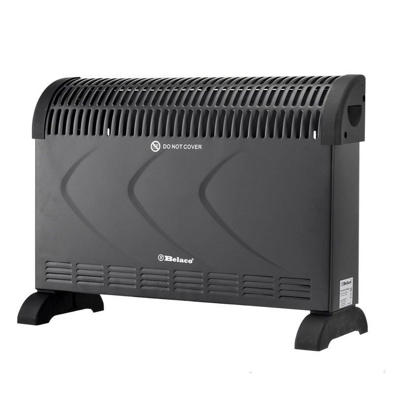 Belaco 2000 Watt 0 BTU Electric Radiator Space Heater, Black