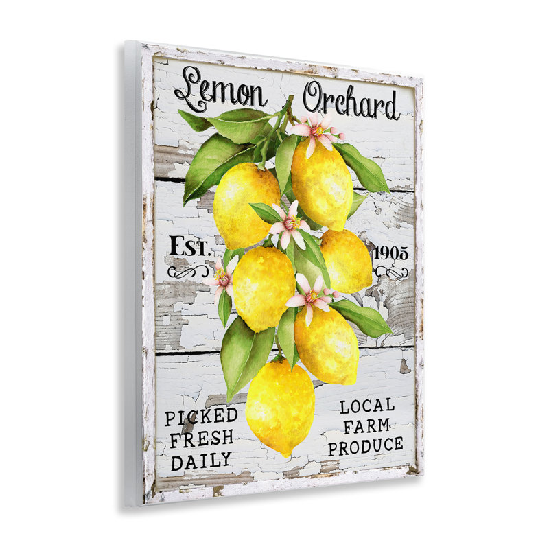  Art mural, "Lemon Orchard Market" par Creatif Belle