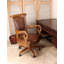 Sammy Leather Swivel Side Chair-280147646