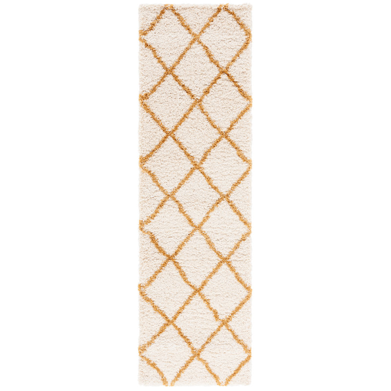 Tapis à motif géométrique Araujo-Espichan, Tapis de couloir 2 pi 3 po x 8 pi