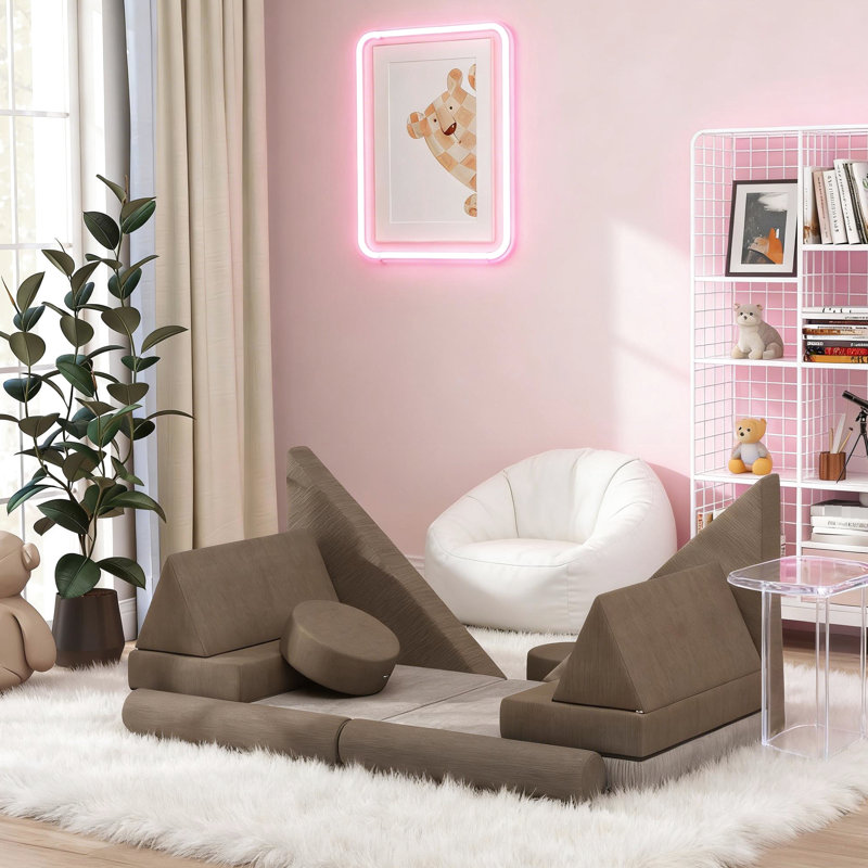 Doux jeu pour: blocs de mousse d'escalade de 12 pièces, source d'inspiration créative, mousse pour explorer l'espace sécuritaire et confortable avec, stimuler l'imagination créative, pour profiter du temps de jeu