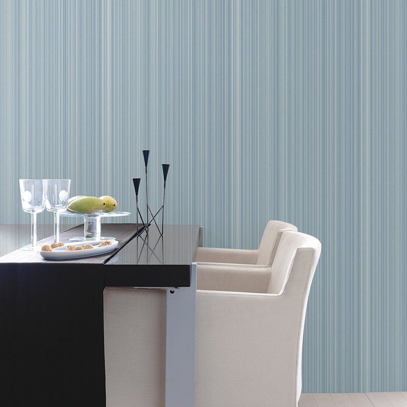 10m x 53cm Matte Wallpaper Roll, Blue