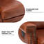 Fauteuil inclinable et pivotant en cuir véritable l 29,6 po Manning-511217697