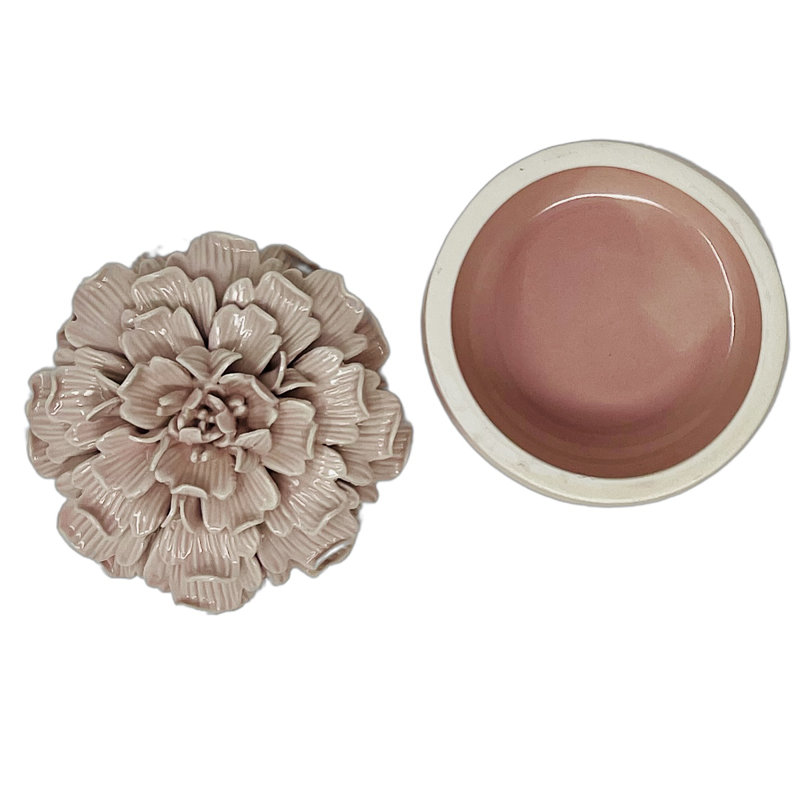 Boîte à bijoux en porcelaine Chrysanthemum