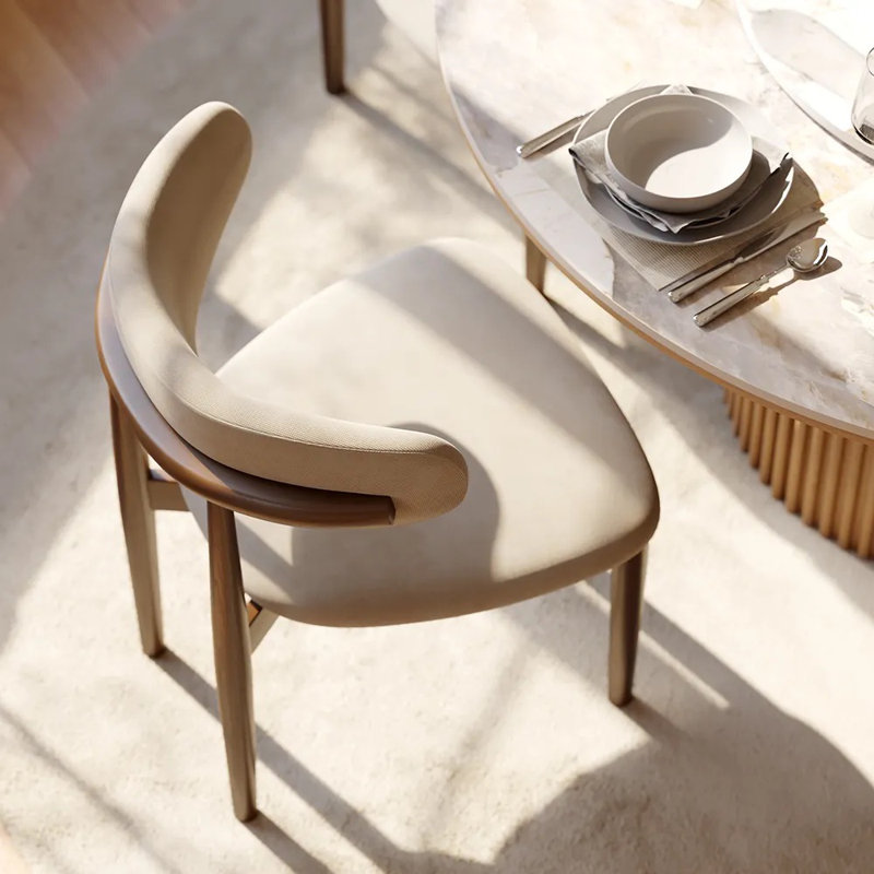 Ensemble de salle à manger 7 pièces, ensemble de table de salle à manger ovale pré-assemblé, ensemble de table de salle à manger en pierre frittée avec chaises rembourrées