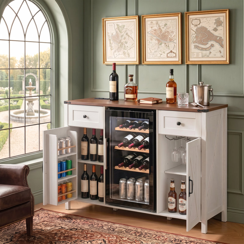 Buffets et vaisseliers avec rangement, meuble de cuisine de style ferme en bois MDF