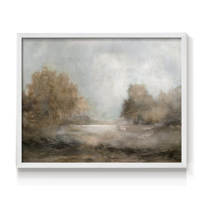 Creekside Stillness - Impression encadrée - Restickable, H 11 po x l 14 po, Blanc
