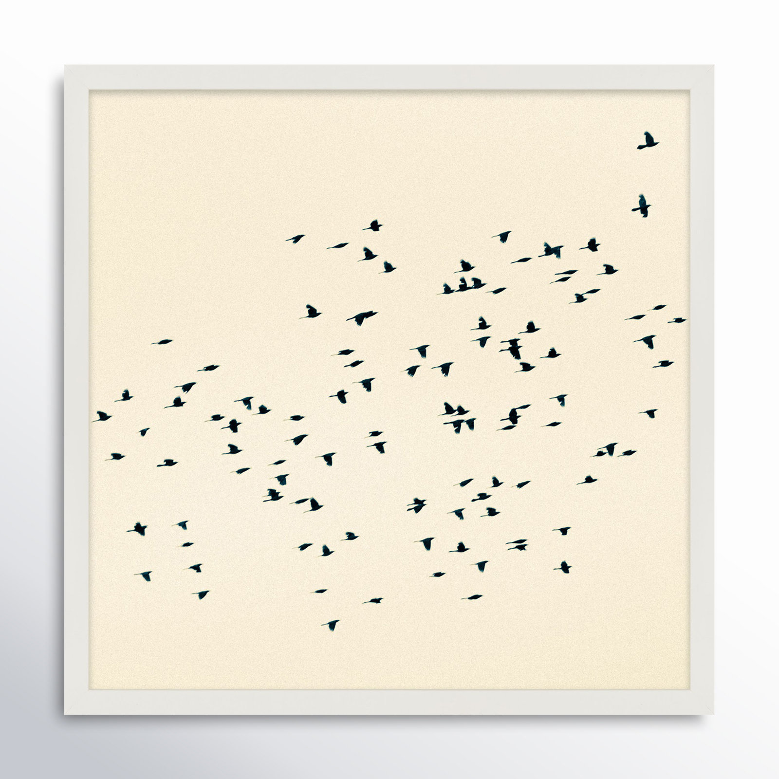 Soaring by Peter Dušek, White, 24" H x 24" W x 1.25" D