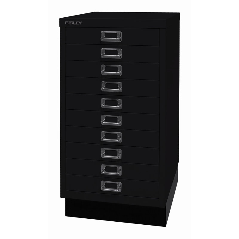 39er 34.9cm Wide 10 -Drawer File Cabinet, Black