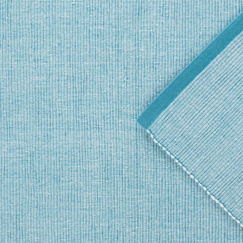 Akinlolu Solid Color 100% Cotton Table Runner, Blue