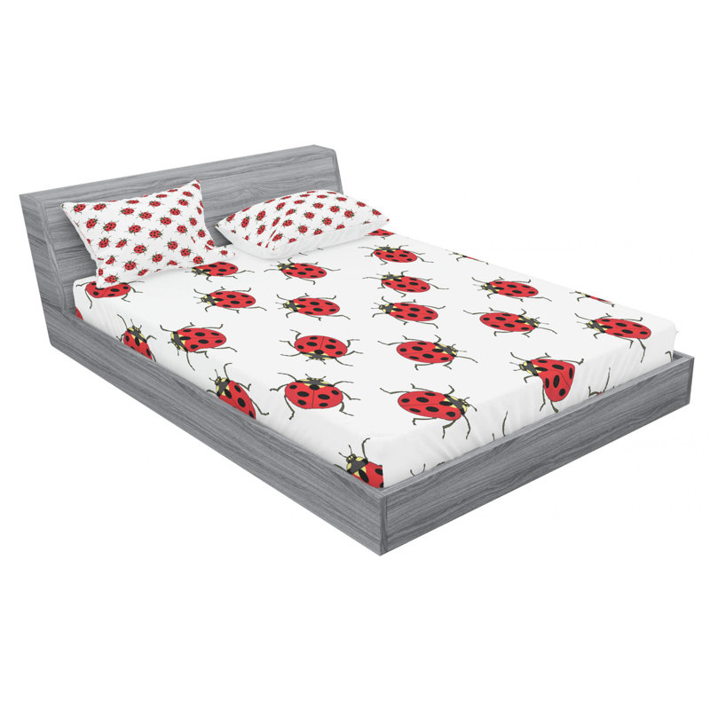 Microfiber Sheet Set, Queen Sheet Set with Fitted Sheet