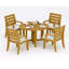 2 Seats 3 Pcs Grade-A Teak Wood Dining Set: 48" Round Butterfly Table And 2 Atnas  Arm Chairs #11AT0902-1025407777