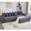 Canapé modulaire en L 110,75 po, canapé modulaire en velours côtelé, avec repose-pieds mobile, porte-gobelets, 8 coussins décoratifs, poche latérale, déplier dans un lit-656481728