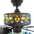 52'' Nevels 5 - Blade Magna Carta Ceiling Fan with Stained Glass Shade-47443823-30279499