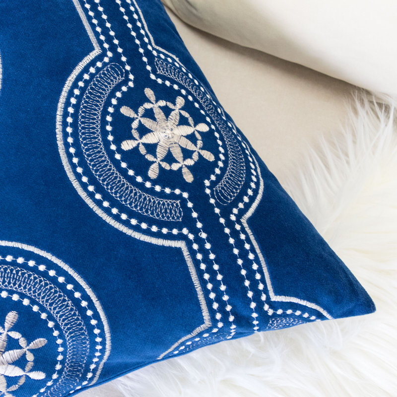  Embroidery Indoor/Outdoor Throw Pillow