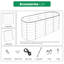 22 po de hauteur surélevé 4 po x 2 pi pour plantes de jardin (2 pièces)-131378442