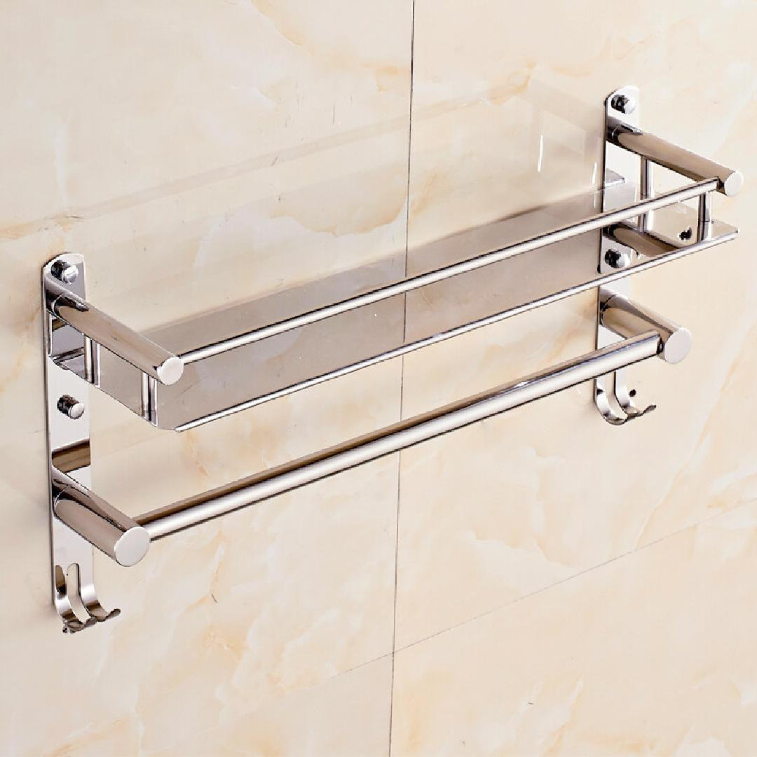 Kamaris Adhesive Mount Shower Caddy Rebrilliant Finish: Silver