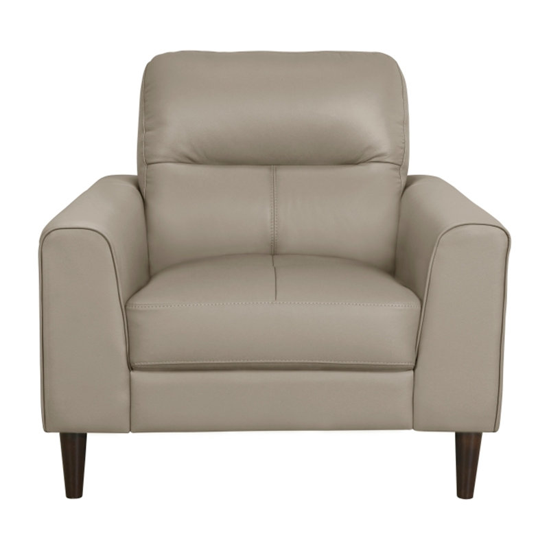 Fauteuil Sebiha, Similicuir beige